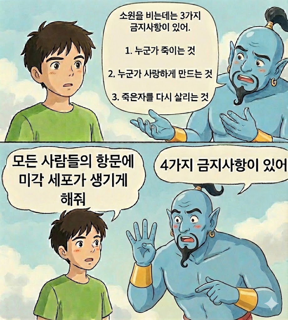 ? : 소원을 비는데 3가지 금기가 있어