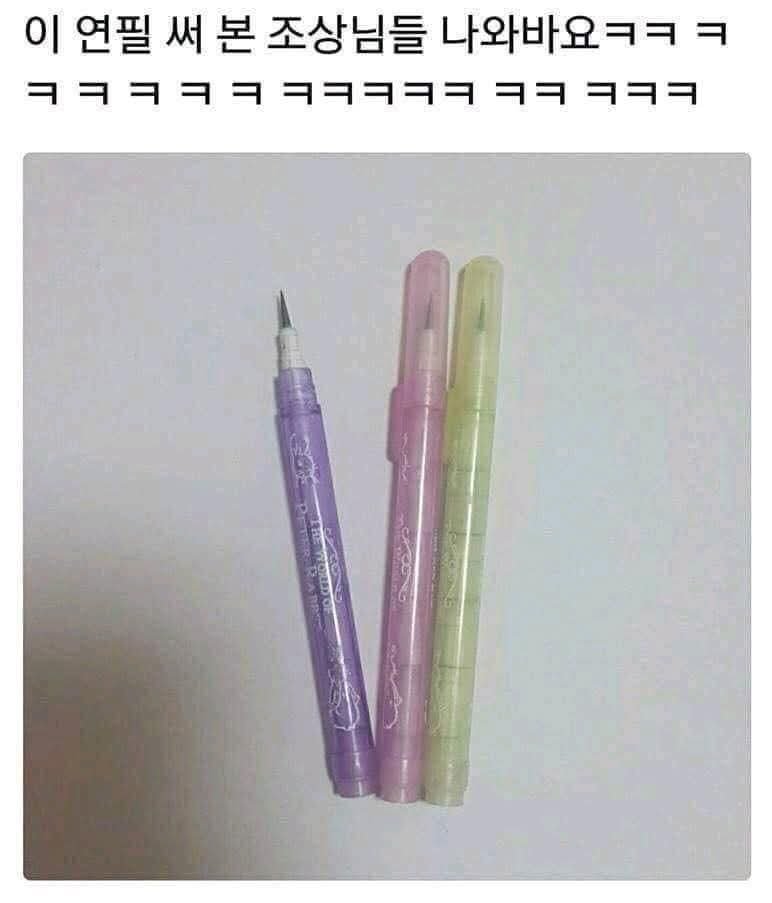 이 연필 써보신 분